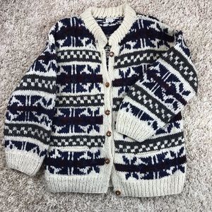 Pamir Afgan Import Company Wool Handmade Cardigan